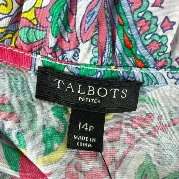 Talbots Floral Sleeveless shirt dress - Picture 8 of 10